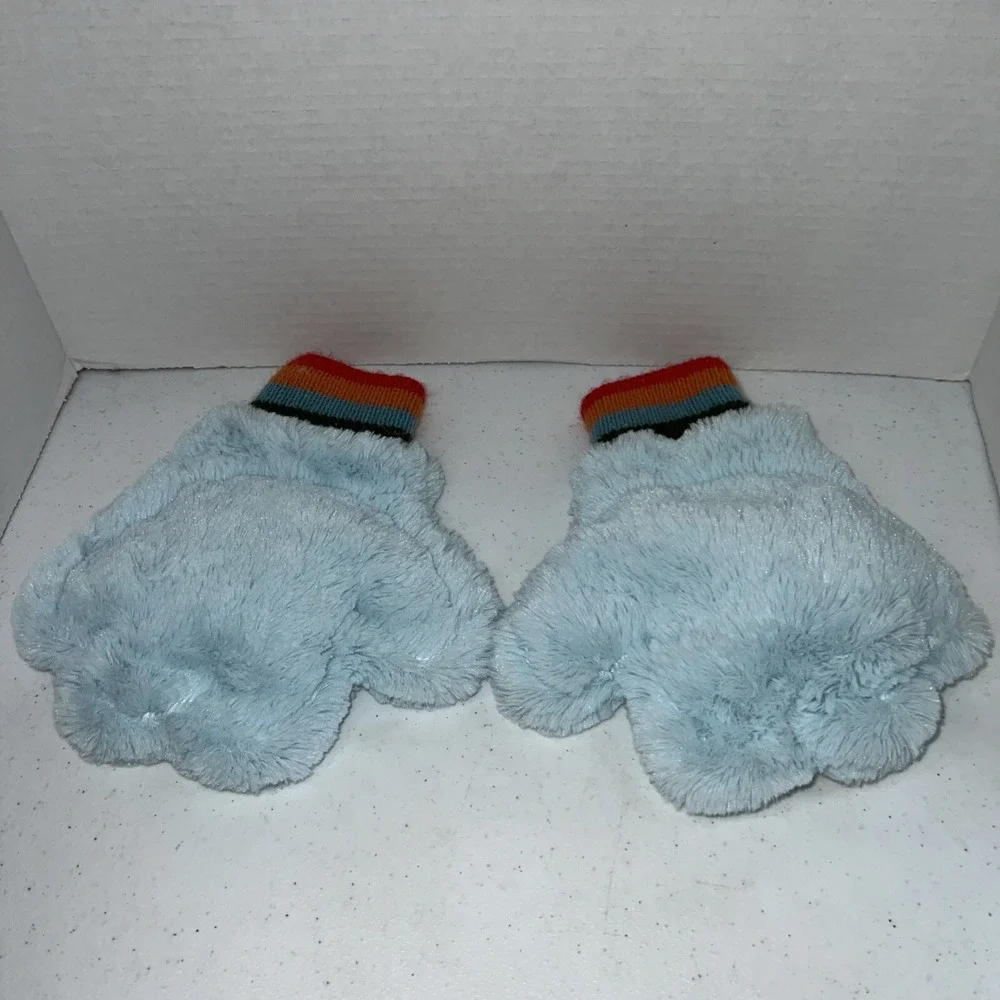 Magical Tickle Monster Mitts Blue Gloves Mittens Plush Share Gift Of Laughter